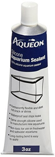 Aqueon Silicone Aquarium Sealant, Black, 3-Ounce