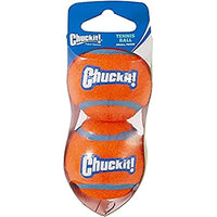 
              Chuckit! Tennis Fetch Ball Dog Toy; Non Abrasive Felt is Safer for Dog's Mouths; Small 2-Pack, 2 Inches Diameter
            