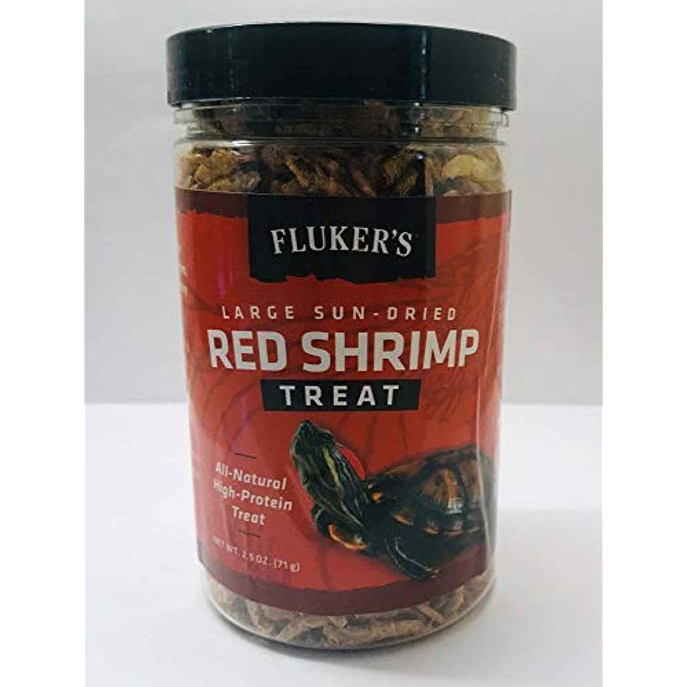 Fluker's Sun-Dried Red Shrimp Reptile Treat Large 2.5oz