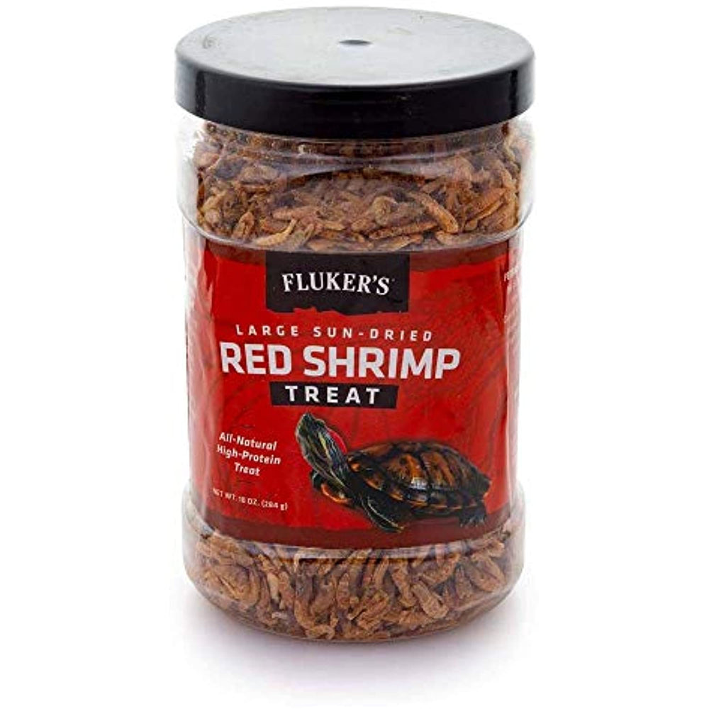 Fluker's Sun-Dried Red Shrimp Reptile Treat Large 10oz