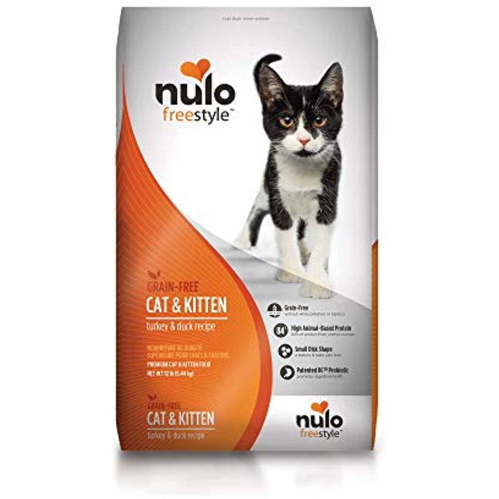 Nulo Adult & Kitten Grain Free Dry Cat Food With Bc30 Probiotic (Turkey, 12Lb Bag)