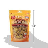 Smokehouse Pet Products 25091 Chicken Popper Treat For Dogs, 4-Ounce