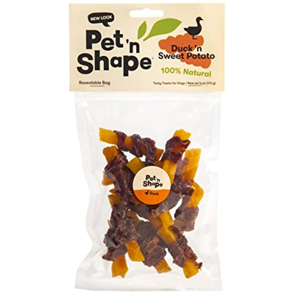 Pet 'n Shape Duck 'n Sweet Potato - All Natural Dog Treats, Duck, 4 Oz