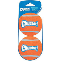 ChuckIt! Tennis Ball, Orange, Large, Shrink Sleeve 2-Pack