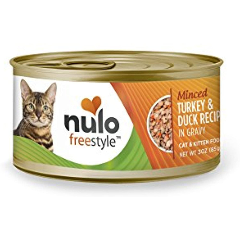 Nulo Adult & Kitten Grain Free Canned Wet Cat Food (Turkey & Duck Recipe, 3 Oz, Case of 24)