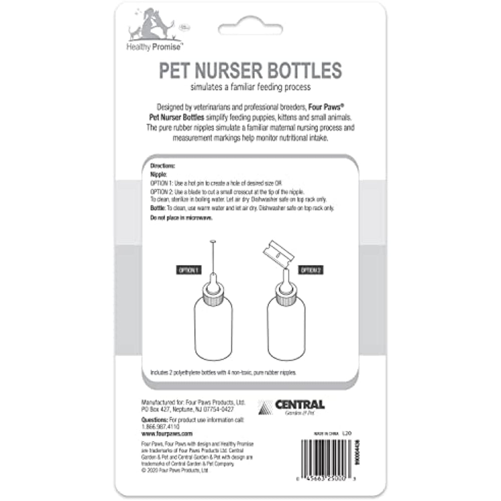 Pet Nurser Bottles Kit, 2.2 oz, 2 Pk