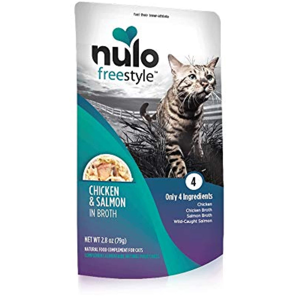 Nulo, Freestyle Chicken & Salmon in Broth Cat Food Pouch, 2.8 oz