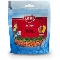Kaytee Mango Flavored Yogurt Dipped Papaya Treats For All Pet Birds, 2.5-Oz Bag