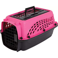 
              Petmate Two Door Pet Kennel for Pets up to 15 Pounds, Pink/Black, 19" Long
            