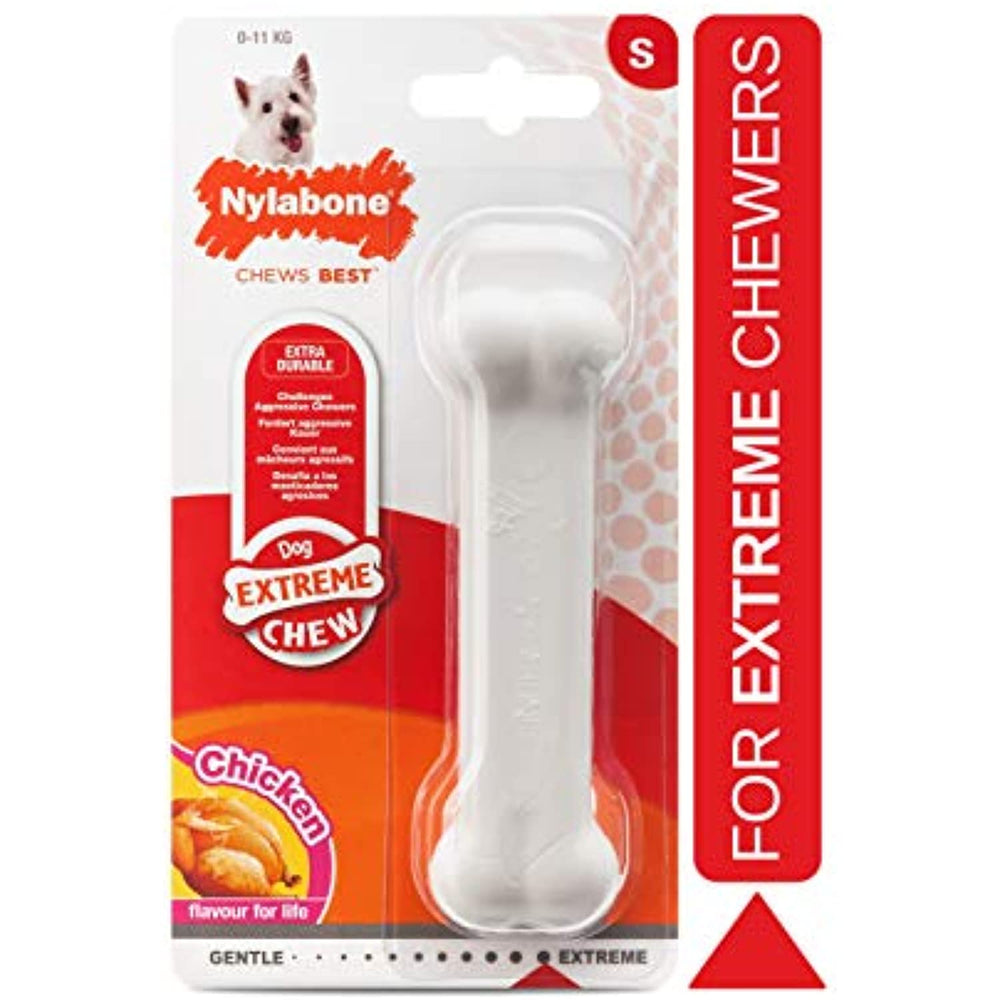 Nylabone DuraChew - Chicken - Petite, X-Small: Up to 15 lbs