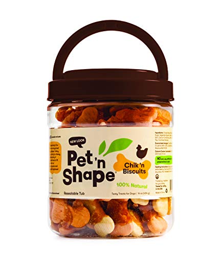 Pet 'n Shape Chik 'n Biscuits - All Natural Dog Treats, 1 Lb