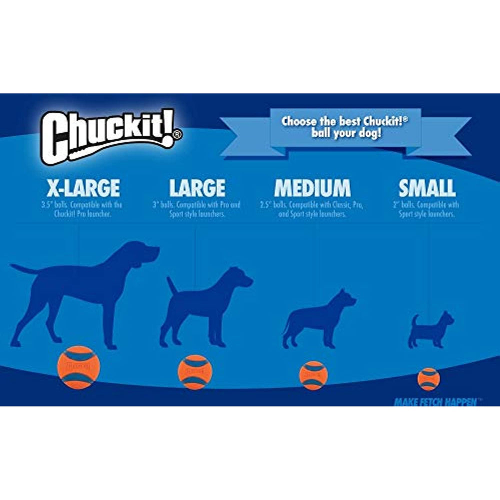 Chuckit! Tennis Fetch Ball Dog Toy; Non Abrasive Felt is Safer for Dog's Mouths; Small 2-Pack, 2 Inches Diameter