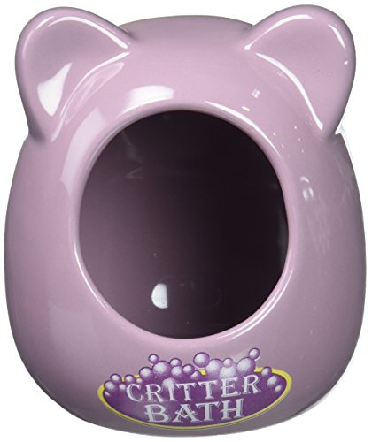 Kaytee Small Animal Ceramic Critter Bath, Ideal for Dwarf Hamsters and Gerbils, Color May Vary