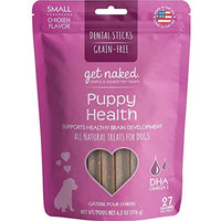 Get Naked Grain Free 1 Pouch 6.2 Oz Puppy Health Dental Chew Sticks, Small