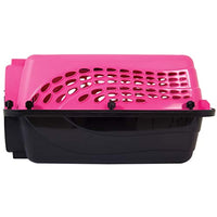 
              Petmate Two Door Pet Kennel for Pets up to 15 Pounds, Pink/Black, 19" Long
            