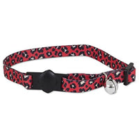 
              Aspen Pet Breakaway Fashion Collar, 3/8" x 8-12", Sub Leopard Red
            