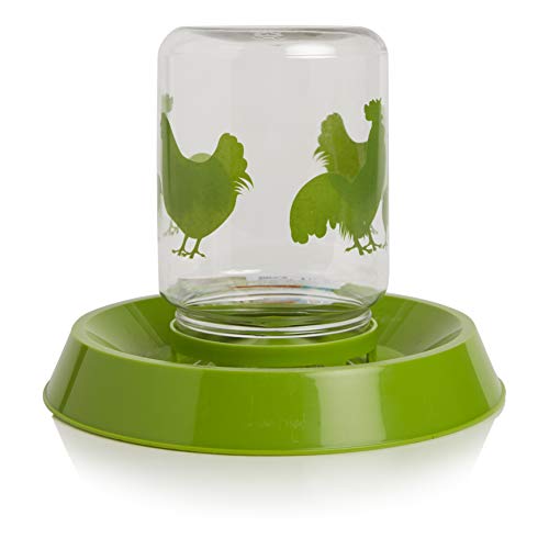 Lixit Reversible Waterers and Feeders for Chickens and Wild Birds 64 Ounce (Pack of 1)