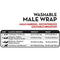 
              Simple Solution Washable Male Dog Diapers | Absorbent Male Wraps with Leak Proof Fit | Excitable Urination, Incontinence, or Male Marking | Small | 1 Reusable Dog Diaper Per Pack
            