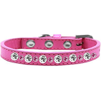 Mirage Pet Products Posh Jeweled Dog Collar Bright Pink Size 10