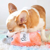 
              Zippy Paws - Happy Hour Crusherz Drink Themed Crunchy Water Bottle Dog Toy - Rosé
            