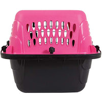 
              Petmate Two Door Pet Kennel for Pets up to 15 Pounds, Pink/Black, 19" Long
            