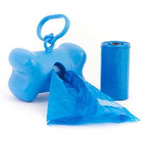 
              Bags on Board Dog Waste Bag Bone Dispenser with 30 Refill Bags, Blue Bags
            