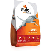 Nulo Frontrunner Dry Dog Food for Adult Dogs - Grain Inclusive Recipe with Turkey, Trout, & Spelt - All Natural with High Taurine Levels - Animal Protein for Lean Strong Muscles, Orange, 3 lb