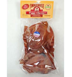 Smokehouse USA Made Natural Pig Ears Dog Chew 1pk , 3.2 oz [10 Ears]