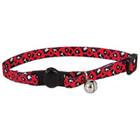 Aspen Pet Breakaway Fashion Collar, 3/8" x 8-12", Sub Leopard Red