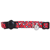 
              Aspen Pet Breakaway Fashion Collar, 3/8" x 8-12", Sub Leopard Red
            
