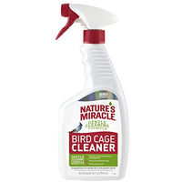 Natures Miracle P-98222 Bird Cage Cleaner, Cleans & Deodorizes, Removes Tough Caked-On Debris, White,24 fl oz