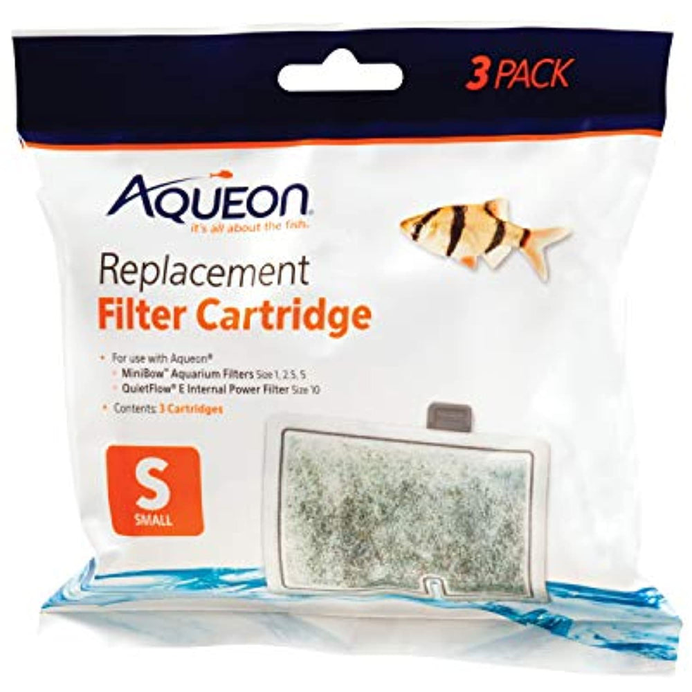 Aqueon QuietFlow Filter Cartridge, Small, 3-Pack