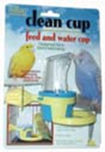 JW Pet Company Clean Cup Feeder and Water Cup Bird Accessory, Small, Colors may vary