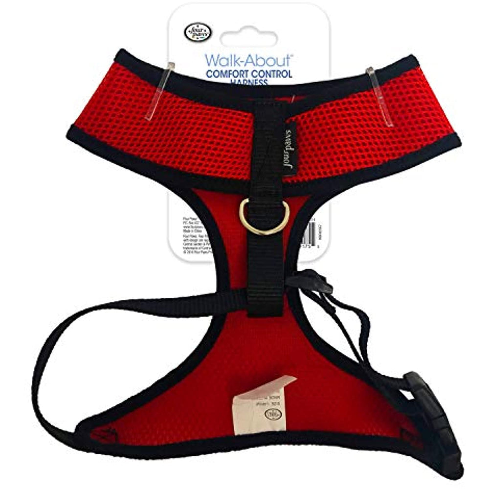 Four Paws Comfort Control Dog Harness Red Large
