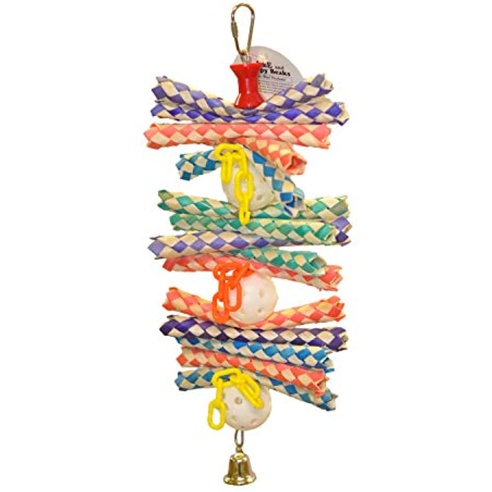A&E Cage Co. 644019 USA Finger Stack Bird Toy, Medium, Blue