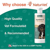 NaturVet Septiderm-V Skin Care Lotion for Dogs & Cats – Pet Health Supplement for Dermatitis, Dog Skin Allergies, Itching, Hot Spots, Cat Rashes – Pet Lotion, Grooming Aid – 16 Oz.