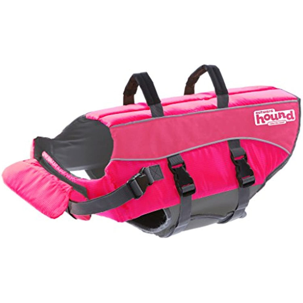 Outward Hound Ripstop Extra Large Dog Life Jacket Life Preserver for Dogs, Pink, X-Large