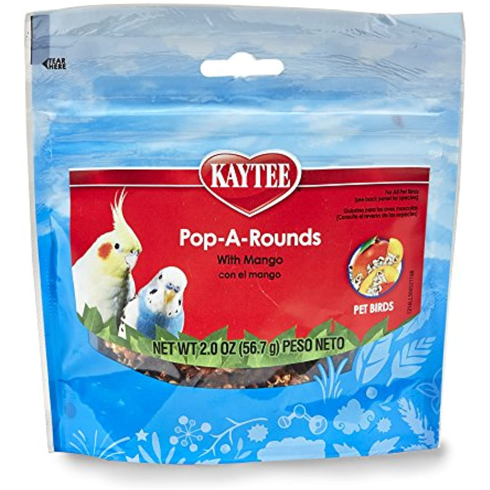 Kaytee Fiesta Pop-A-Rounds, Mango, 2-Ounce