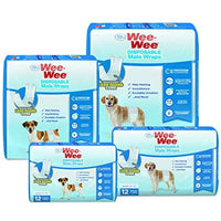 
              Four Paws Wee-Wee Disposable Male Dog Wraps 12 Count X-Small / Small
            