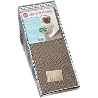 
              SPOT Ethical Products Corrugated Cardboard Cat Scratcher / 17" Ramp with Cutout/with Catnip and Silver Vine, Multi
            