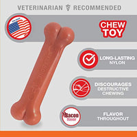 Nylabone Power Chew Flavored Durable Chew Toy for Dogs Bacon Regular, Small/Regular - Up to 25 lbs. (NB102P)