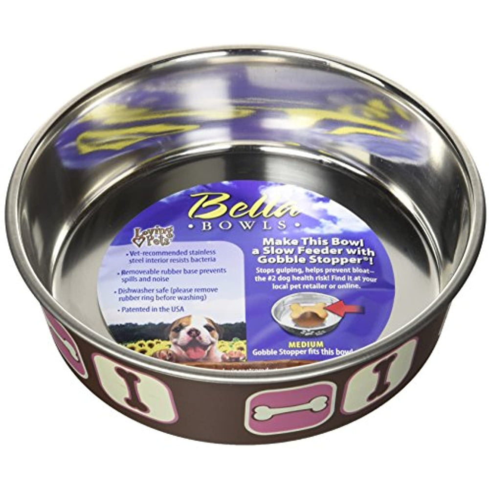 Loving Pets Cosmopolitan Bella Bowl, Medium, Pink