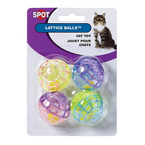 Lattice Plastic Balls with Bells - 4 pk