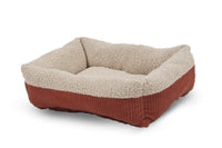 
              Petmate Aspen Pet 80136 Self Warming Rectangular Lounger For Pets, 24" x 20", Warm Spice With Crème, Barn Red/Cream
            