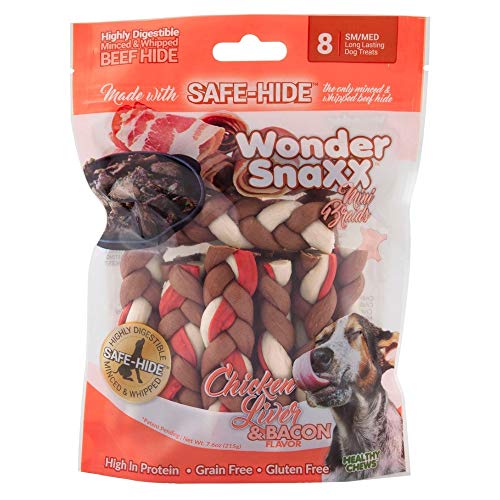 HEALTHY CHEWS WonderSnaXX Chicken Liver & Bacon Mini Braids (1551306)