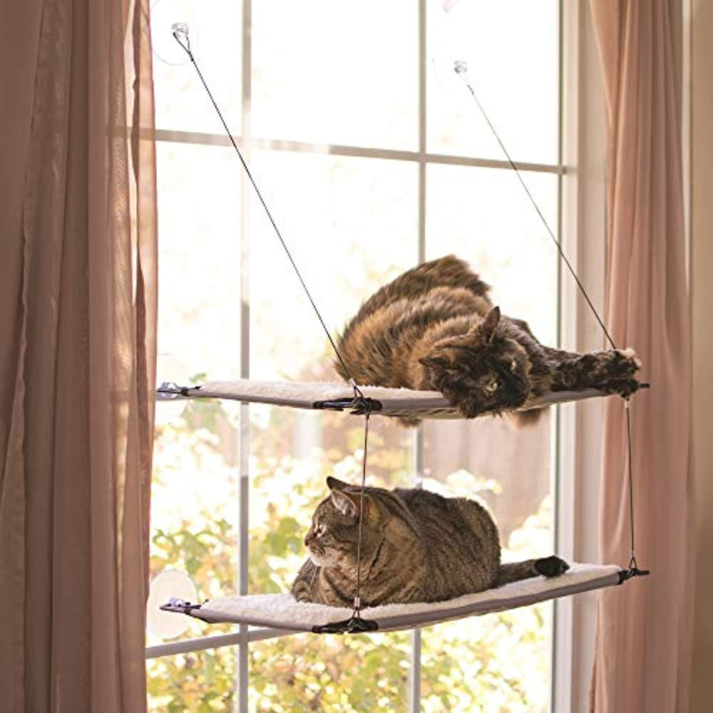 PetCentral KH Manufacturing Creative Solutions Cat Window Lounger Double