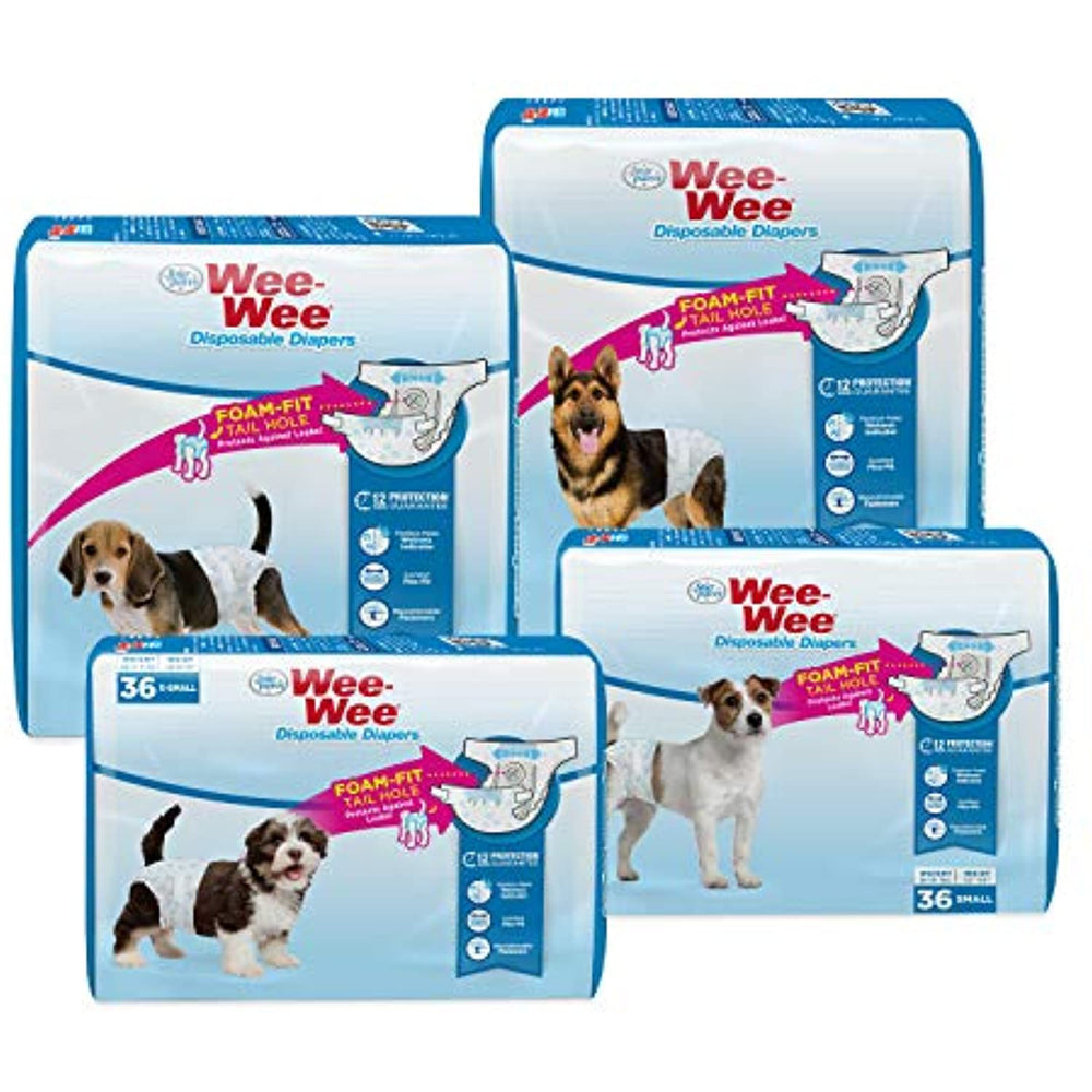 Four Paws Wee-Wee Disposable Dog Diapers 36 Count Small