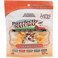 Loving Pets Purrfectly Natural Freeze Dried Shrimp Treats For Cats, 0.5-Ounce