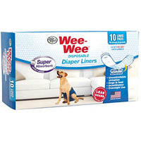 
              Four Paws Wee-Wee Super Absorbent Disposable Dog Diaper Liners 10 Count
            