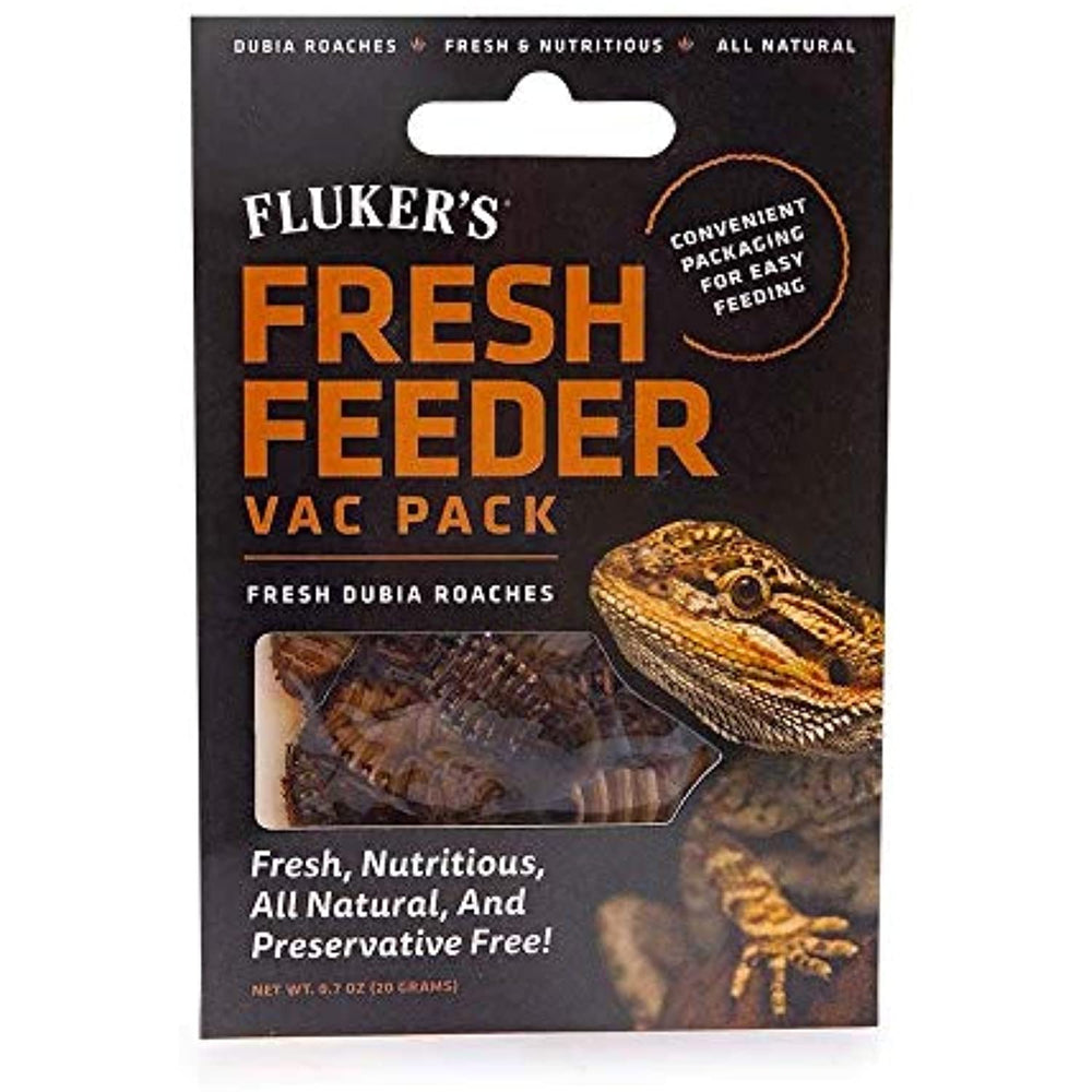 Fluker's Fresh Feeder Vac Pack Reptile Food Dubia Roaches 0.7oz